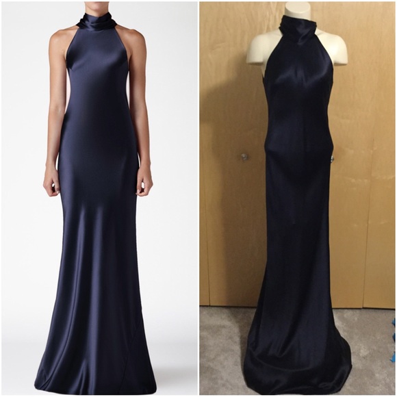 Galvan Dresses & Skirts - GALVAN London Women's Blue Silk Sienna Dress